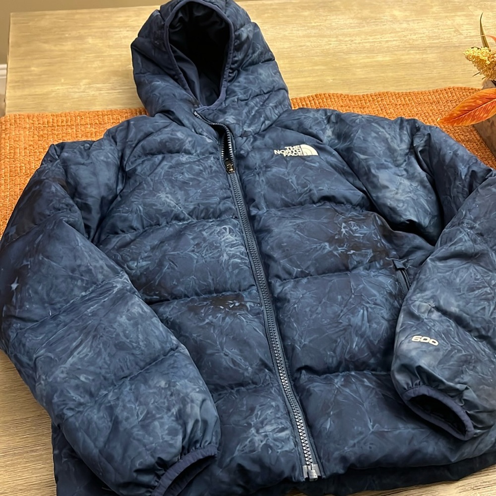Boys North Face reversible coat with hood